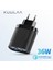 Kuulaa 1 USB Qc3.0 1 Pd 36W Universal Hızlı Şarj Başlık 1