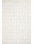 Dreamer Krem Geometrik Polyester Makine Alan Halısı 1