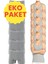 Eko Set 12'li Paket Erkek Iç Çamaşır Seti 6 Adet Atlet 6 Adet Boxer 4