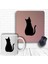 Siyah Kedi Baskılı Bilek Destekli Mouse Pad ve Kupa Bardak 1