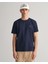 Erkek Lacivert Regular Fit Bisiklet Yaka Logolu T-Shirt 2003184.433 1