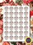Hediye Paketi Christmas Sticker Set A4 Boyutunda 1 Sayfa 1