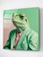 Kurbağa Portre Cam Tablo, Dekoratif Cam Tablo 4