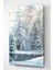 Kar Manzaralı Geyik Cam Tablo, Dekoratif Cam Tablo 4