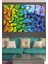 Colorful Butterflies Cam Tablo, Dekoratif Cam Tablo 1