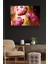 Pink Flowers Cam Tablo, Dekoratif Cam Tablo 4