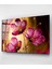 Pink Flowers Cam Tablo, Dekoratif Cam Tablo 5