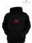 Spiderman Baskılı 3 Iplik Unisex Siyah Kapişonlu Sweatshirt 2