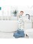 Kaydırmaz Çocuk Taburesi - Çift Basamaklı Banyo Lavabo Merdiven Yükseltici Bebek Basamağı Mavi 1