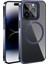 Apple iPhone 15 Pro Kılıf Kamera Korumalı Magsafe Wireless Şarj Özellikli Standlı Klon Kapak Lacivert 1