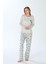 Kadın Uzun Kol Mavi Pijama Takımı C4T9N3O7 1
