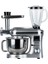 SM50 Gümüş LED Ekranlı Hamur Mayalama Kıyma Çekme Blender 2000W 6,5 Litre Stand Mikser Mutfak Şefi Hamur Yoğurma Makinesi 4