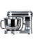 SM50 Gümüş LED Ekranlı Hamur Mayalama Kıyma Çekme Blender 2000W 6,5 Litre Stand Mikser Mutfak Şefi Hamur Yoğurma Makinesi 10