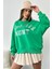 Kadın Oversize Favorite Baskılı Ribanalı Sweatshirt 4