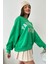 Kadın Oversize Favorite Baskılı Ribanalı Sweatshirt 5