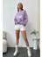 Kadın Oversize Favorite Baskılı Ribanalı Sweatshirt 5