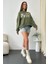 Kadın Oversize Favorite Baskılı Ribanalı Sweatshirt 3