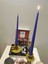 Iv Candles Bougie Candelabre 3'lü Lila Büyük Boy Şamdan Mumu 2