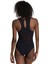 Mesh Panels Swimsuit Vent Kadın Siyah Yüzücü Mayosu 006658500 2