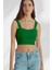 Tena Moda Kadın Yeşil Askılı Crop Atlet 1