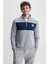 Khal Gri Yarım Fermuarlı Kauçuklu Standard Erkek Sweatshirt 1