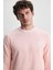 Valley Pembe Bisiklet Yaka Baskılı Standard Fit Erkek Sweatshirt 1