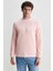 Valley Pembe Bisiklet Yaka Baskılı Standard Fit Erkek Sweatshirt 4