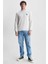 Valley Bej Bisiklet Yaka Baskılı Standard Fit Erkek Sweatshirt 4