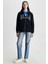 Joyce Siyah Kapüşonlu ve Fermuarlı Aplikeli Standard Fit Kadın Sweatshirt 3
