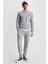 Valley Gri Bisiklet Yaka Baskılı Standard Fit Erkek Sweatshirt 3