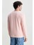 Valley Pembe Bisiklet Yaka Baskılı Standard Fit Erkek Sweatshirt 5