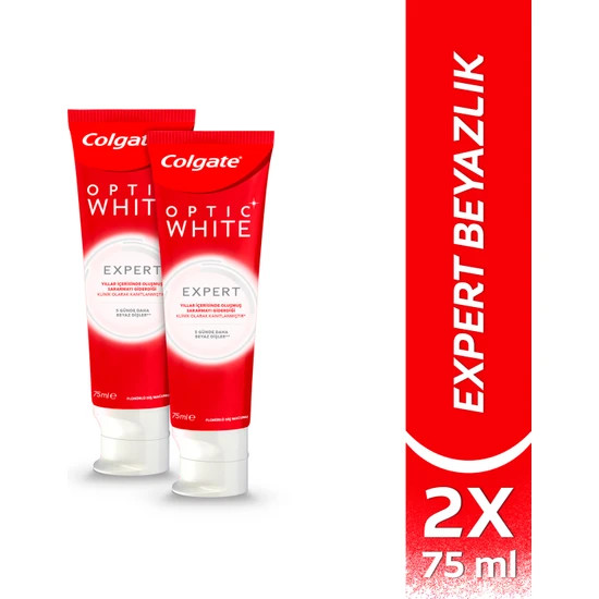 Colgate Optic White Expert White Beyazlatıcı Diş Macunu 75 ml x 2 Adet