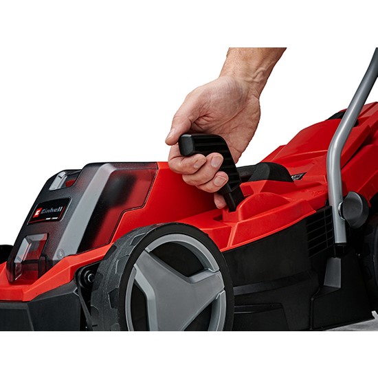 Einhell snoerloze grasmaaier GE-CM 36/34-1 Li-Solo Power X-Change (lithium- ion, 5-staps centrale maaihoogteverstelling, verstelbare duwboom, zonder accu en lader