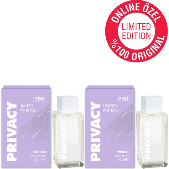 Privacy Women Limited Edition Edt Kadın Parfüm 2X50 ml Online Özel