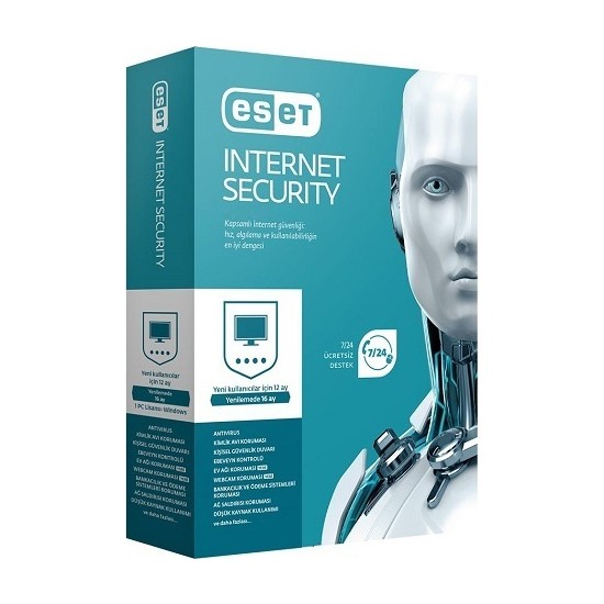 Eset NOD32 Internet Security Türkçe 3 Kullanıcı 1 Yıl Box - Fiyatı