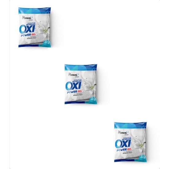 Homm Bitkisel Homm Clean Oxi Power Beyazlar Için 500 ml 3’lü Paket