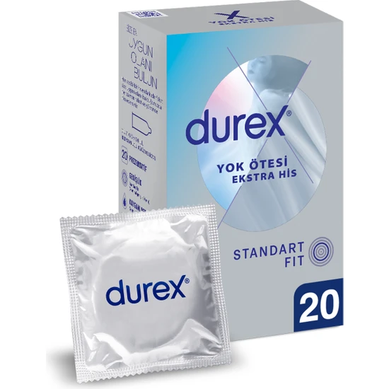Durex Yok Ötesi Ekstra His 20'li İnce Prezervatif