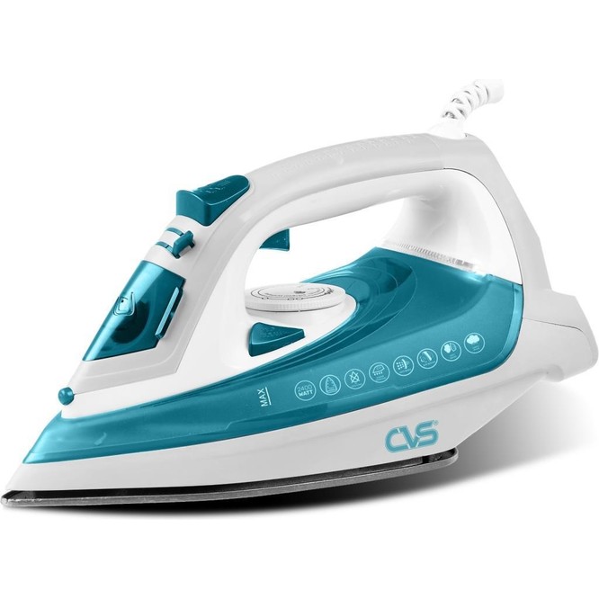 Cvs Dn 5472 Abura Buharlı Ütü 2400 Watt Güçlü Buhar Fonksiyonu ile Turkuaz Renkli Seramik Taban
