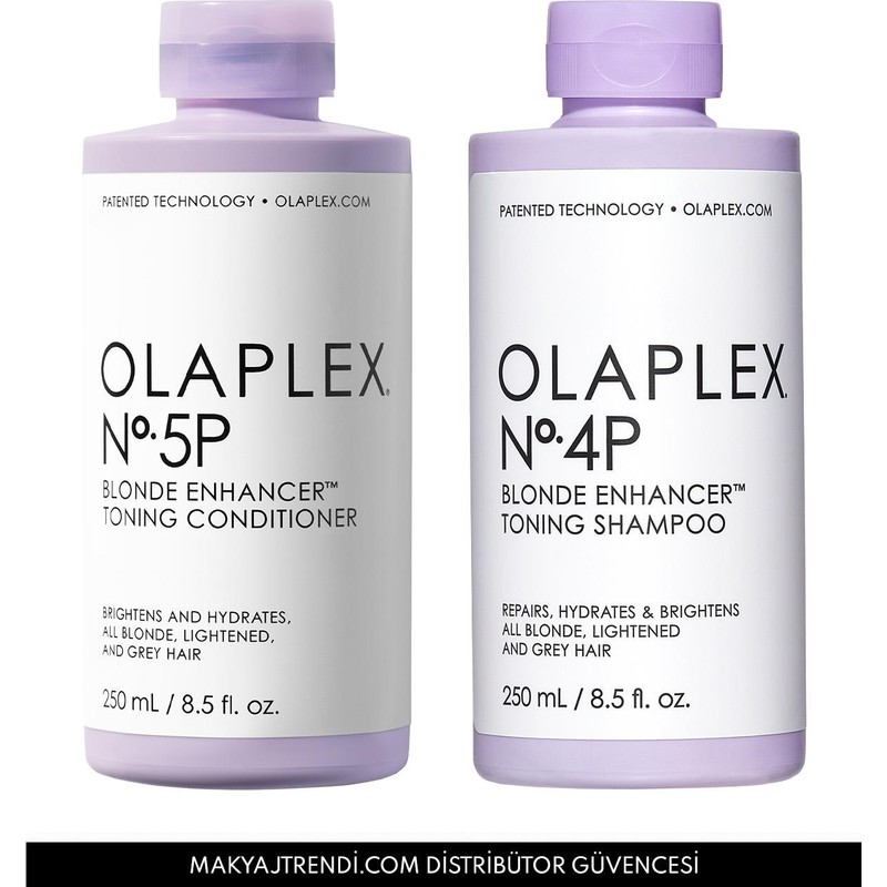 OLAPLEX The Brightening Duo - Sarı & gri Saçların Rengini Canlandıran Bağ Güçlendirici İkili Bakım Seti