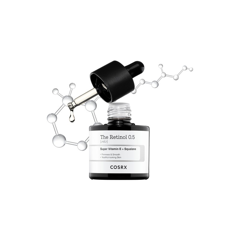 Cosrx The Retinol 0.5 Kırışıklık Karşıtı Yağ 20 ml Karma Ciltler için Vitamin E ile Zenginleştirilmiş