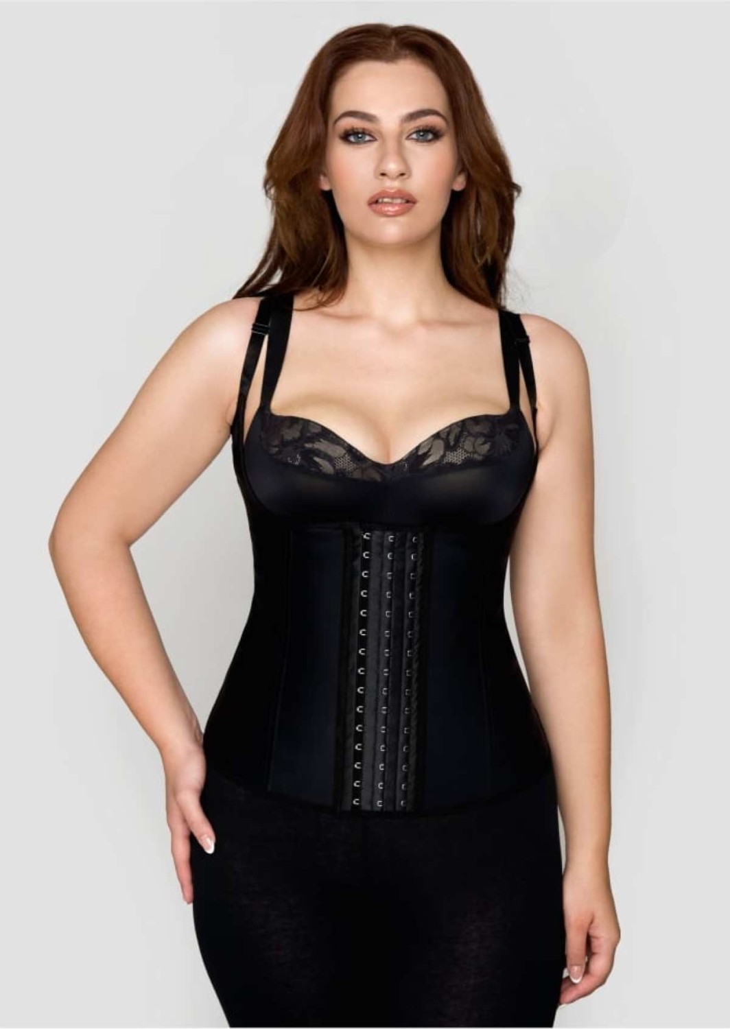 DC Göbek ve Simit Bölgesi Inceltici Sıkılaştırıcı Şekillendirici 7 Çelik Balenli Askılı Latex Korse