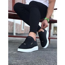 Alfaze Erkek Casual Ayakkabı Vegan Siyah Topuk Boyu 3 cm