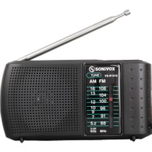 Sonıvox VS-R1516 Siyah Renk Analog Radyo