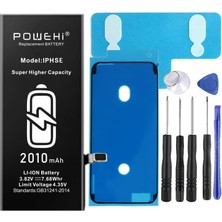 Powehi Apple iPhone Se 2020 Güçlendirilmiş Batarya Pil 2200 Mah