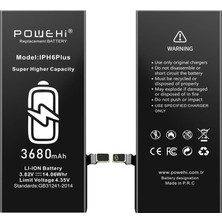 Powehi Apple Iphone  6 Plus  Güçlendirilmiş   Batarya Pil 3680 Mah