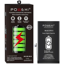 Powehi Apple Iphone 13 Pro  Güçlendirilmiş   Batarya Pil 3227 Mah