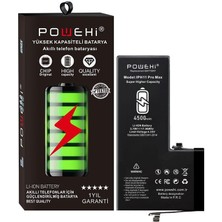 Powehi Appleıphone 11-Pro-Max  Güçlendirilmiş   Batarya Pil 4500 Mah