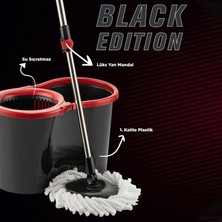 Nzb Mikrofiber Süper 360 Otomatik Temizlik Seti Kova Mop Set Banyo Paspas Yer Vileda 16 Lt