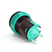 Adam 19MM 12V 20A Power Logolu Yeşil Işıklı 1-0 Elektrik Anahtarı