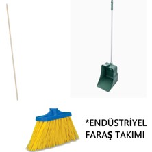 CEYMOP PROFESSIONAL Endüstriyel Faraş Takımı ( Fırça, Sap ve Süpürge )